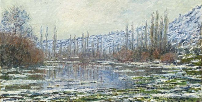 Deshielo Vetheuil. 1880. Claude Monet.  © Museo Nacional Thyssen-Bornemisza, Madrid.