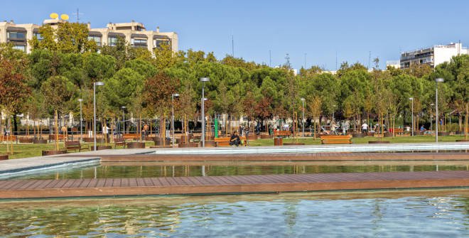 Parque de Santander / Parque Tercer Depósito Canal. Distrito Chamberí Madrid