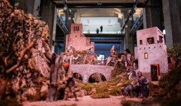 Belén Ayuntamiento de Madrid en el Patio de Operaciones de CentroCentro, en el Palacio de Cibeles. Navidad Madrid 2024-2025