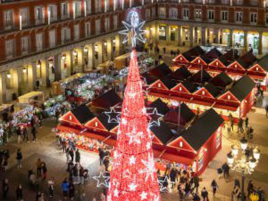 Mercado de Navidad de la Plaza Mayor. Foto: Álvaro López del Cerro. © Madrid Destino