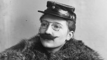 Berg &amp; Høeg. Bolette with a moustache sometimes between 1895-1903. © Preus Museum Collection