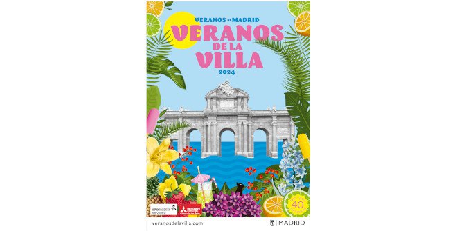 El cartel de Veranos de la Villa 2024 es una obra del Departamento de Identidad Gráfica y Diseño de la empresa municipal Madrid Destino.