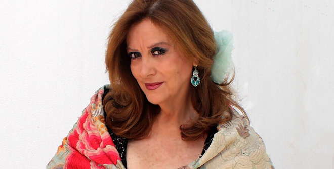 Retrato promocional de la cupletista Olga María Ramos