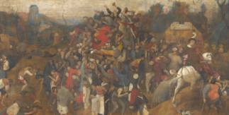 El vino de la fiesta de san Martín. Pieter Bruegel el Viejo. 1566 - 1567. Temple sobre sarga. Madrid, Museo Nacional del Prado