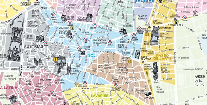 Plano de Madrid Mapa Touring 