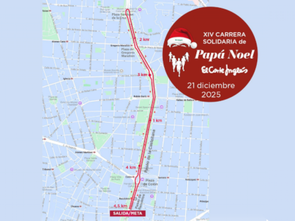 XIV Carrera de Papa Noel recorrido
