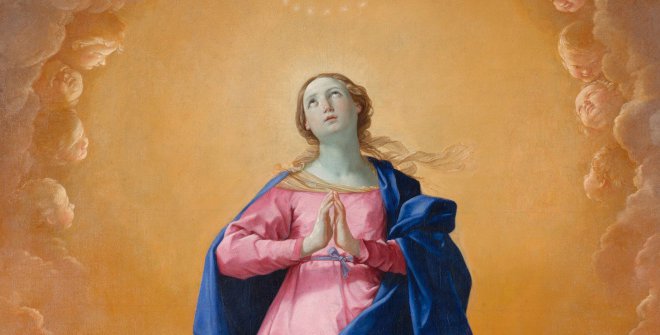 Detalle de La Inmaculada Concepción (1627). Guido Reni. Nueva York, The Metropolitan Museum of Art, Victor Wilbour Memorial Fund