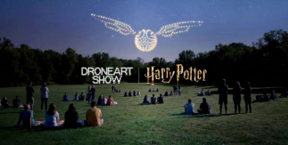 DroneArt Show: Harry Potter™ © & ™ Warner Bros. Entertainment Inc. Derechos de publicación © JKR