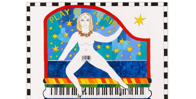 Dorothy Iannone "Play It Again", 2007. Cortesía The Estate of Dorothy Iannone & Air de Paris, Romainville | Grand Paris © Marc Domage