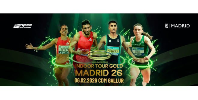World Indoor Tour Gold Madrid 2026. © Real Federación Española de Atletismo.