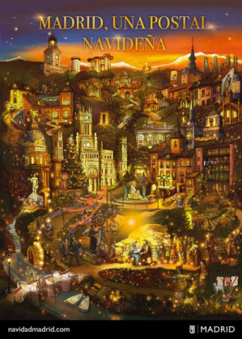 Descárgate el cartel de la Navidad 2025-2026 en Madrid  El Área de Cultura, Turismo y Deporte del Ayuntamiento de Madrid facilita la descarga del cartel oficial de la campaña de Navidad 2025 - 2026 creado por Polinho Trapalleiro.