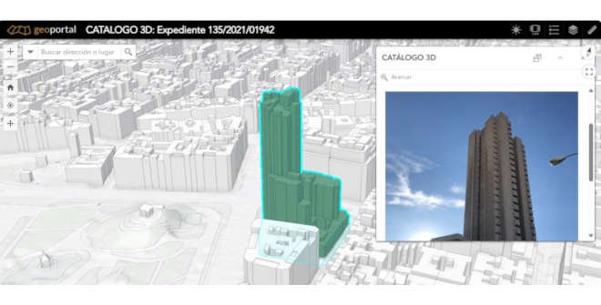Visor 3D Geoportal Catálogo de Edificios Protegidos de la capital