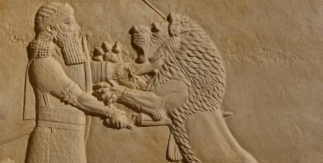 Réplica en resina acrílica de un bajorrelieve mural, 645-640 a. de C. 1856,0909.46 (CRM.2391) © The Trustees of the British Museum