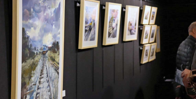 Entre vías, agua y papel