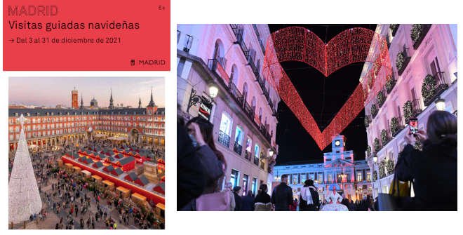 Programa de Visitas guiadas Navidad Madrid 2021