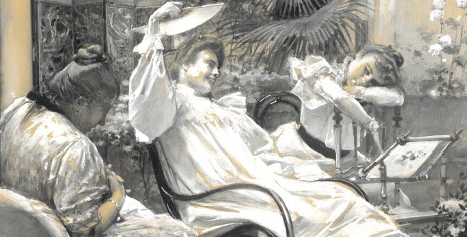 Escenas sevillanas. La hora de la siesta. José García y Ramos, 1898.