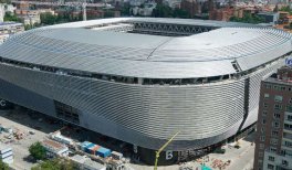 Estadio Santiago Bernabéu a punto de concluir su reforma. © Real Madrid