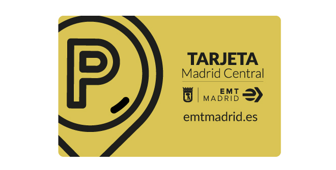 Tarjeta aparcamientos EMT Madrid Central