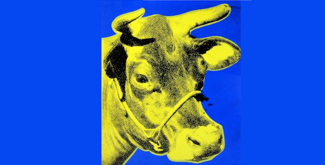 Cow (yellow) (Pop Art), Andy Warhol.1985-1989
