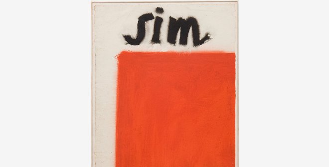 Mira Schendel, Sem título (Sim), década 1960. Fotografía Eduardo Ortega​​​​​​​