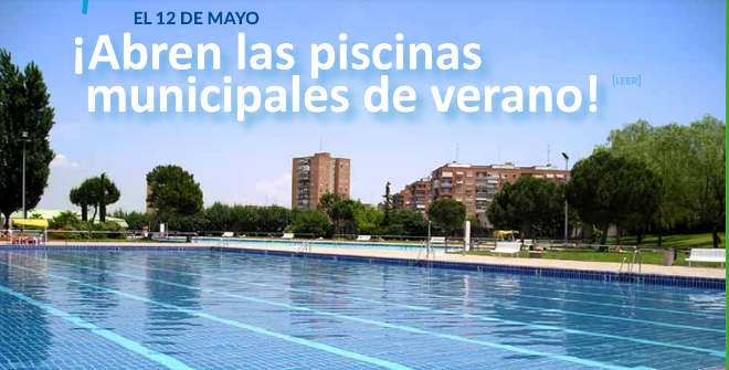 Apertura piscinas municipales Madrid 2018