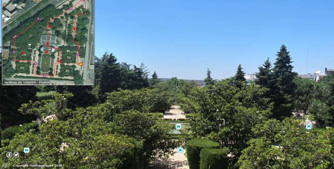 Paseo Virtual por los Jardines de Sabatini (Vivir los Parques)