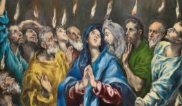 El Greco. Pentecostés (detalle). Hacia 1600. Museo Nacional del Prado