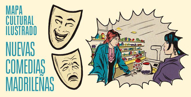 Mapa ilustrado Nuevas comedias madrileñas