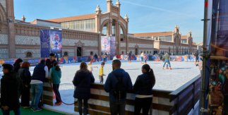 Pista de hielo Matadero Madrid Navidad 2024