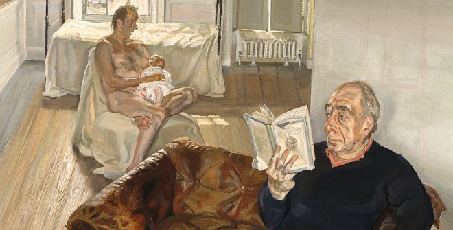 Gran interior, Notting Hill, 1998. Óleo sobre lienzo. 214 x 178 cm. Colección privada. © The Lucian Freud Archive. All Rights Reserved 2022 / Bridgeman Images