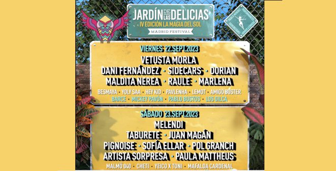 Jardín de las Delicias Festival 2023