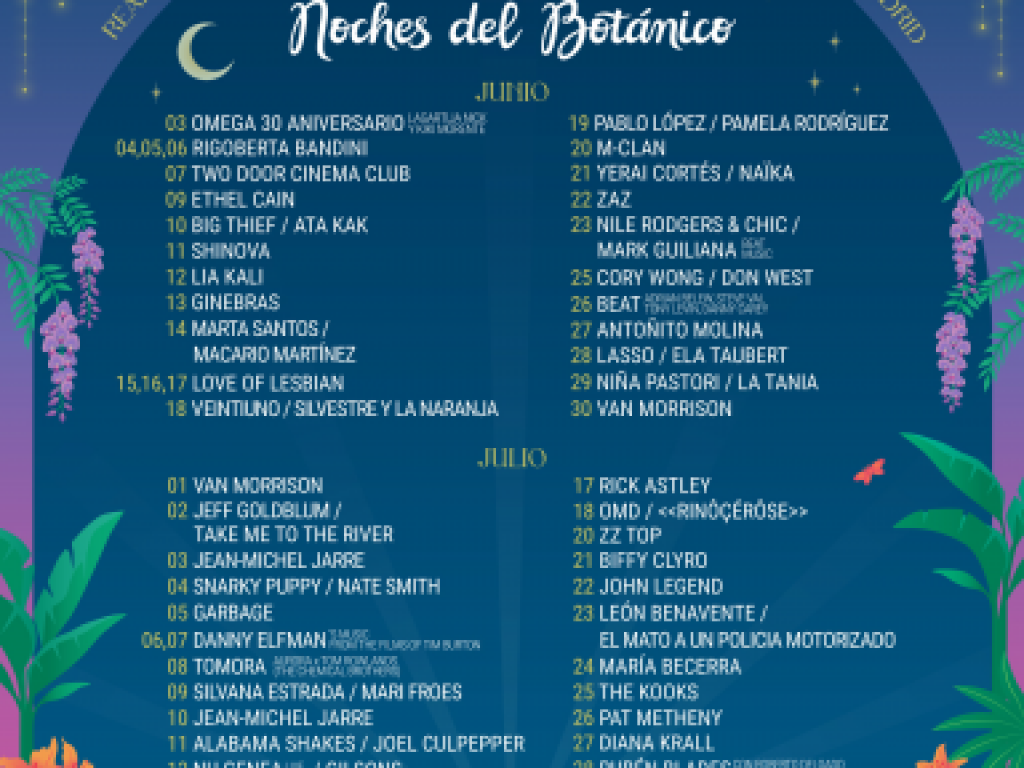 Noches del Botánico 2026