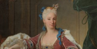 Detalle de Isabel Farnesio, reina de España, Jean Ranc. 1723. Óleo sobre lienzo, 144 x 115 cm. Museo del Prado