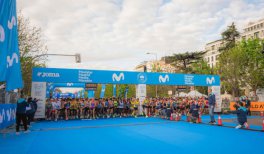 Salida Paseo de Recoletos Movistar Medio Maratón Madrid 2025