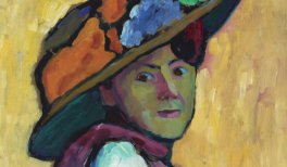 Gabriele Münter. Retrato de Marianne von Werefkin, 1909. Cartón, 81,2 × 55,2 cm. Städtische Galerie im Lenbachhaus und Kunstbau München, Múnich, donación de Gabriele Münter, 1957  © Städtische Galerie im Lenbachhaus und Kunstbau München, Gabriele Münter S