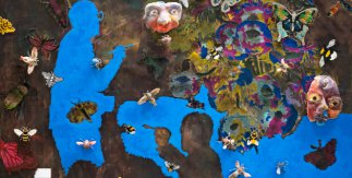 Detalle obra exposición 'Noches y días', José María Sicilia. Foto Blanca Guerrero. Cortesía del artista y de Chantal Crousel