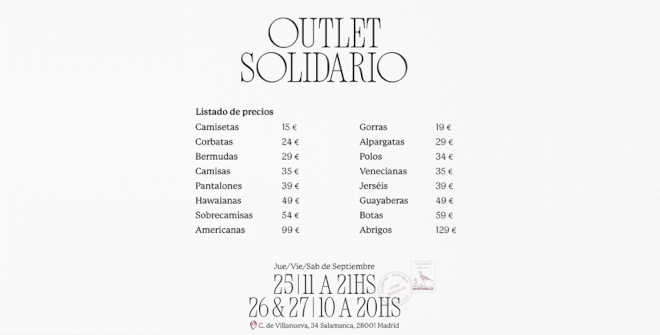 Outlet Solidario Old Jeffrey