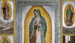 Detalle de Nuestra Señora de Guadalupe con cuatro apariciones, José Juárez. Óleo sobre lienzo, 251 x 293 cm. Ágreda (Soria), Monasterio de Concepcionistas Franciscanas
