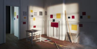 El país los Lotófagos 1. Estudio de Piet Mondrian. 15 East 59th Street. New York City. Destruido tras su muerte. 1944 © Emilio Pemjean