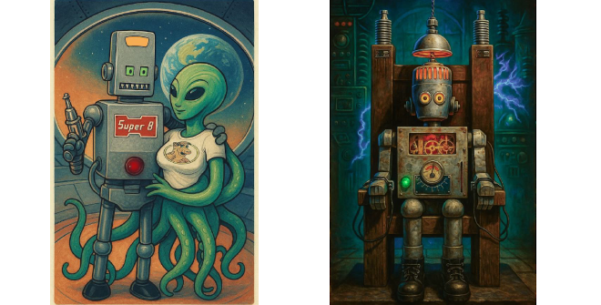 Robots Retrofuturistas