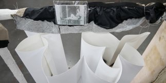 Lucía C. Pino, proceso de trabajo, Triangle-Astérides, 2024.