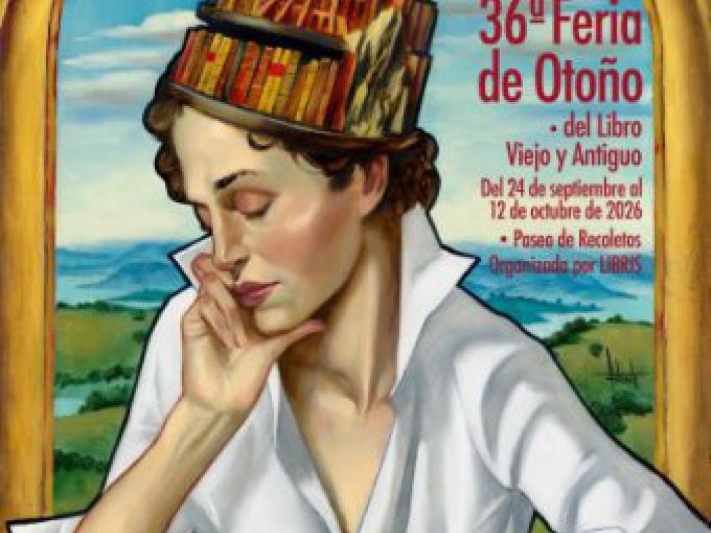 36ª Feria de Otoño del Libro Viejo y Antiguo de Madrid - CARTEL 2026 - Fernando Vicente