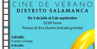 Cine de verano en el Distrito Salamanca. Parque de Eva Duarte