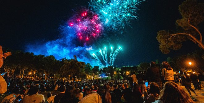 Fuegos artificiales en las Fiestas de San Isidro 2024