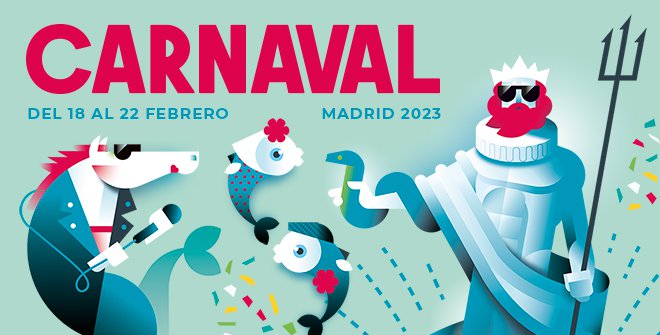 Cartel oficial Carnaval Madrid 2023
