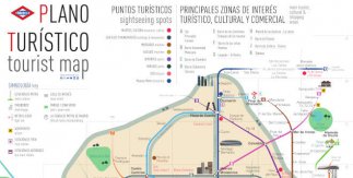 Plano turístico del metro de Madrid (PDF) / Madrid Metro Tourist Map (PDF)