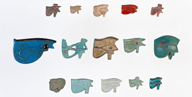Amuletos Ojo wedjat. Baja Época. Egipto. MAN