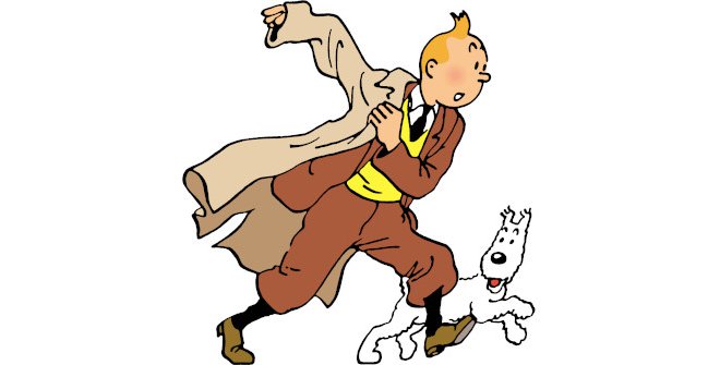 Tintin y Milú © Hergé-Moulinsart 2022