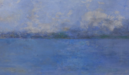 Carmen Laffón. El Coto desde Sanlúcar I. 2005. Óleo sobre lienzo. 110 x 200 cm. Colección privada