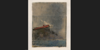 Juan Uslé. Sin título 1987. Técnica mixta sobre papel. 20 x 15,5 cm. Colección del artista